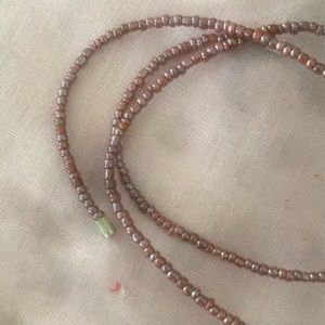 Purple beaded Necklace 18” long